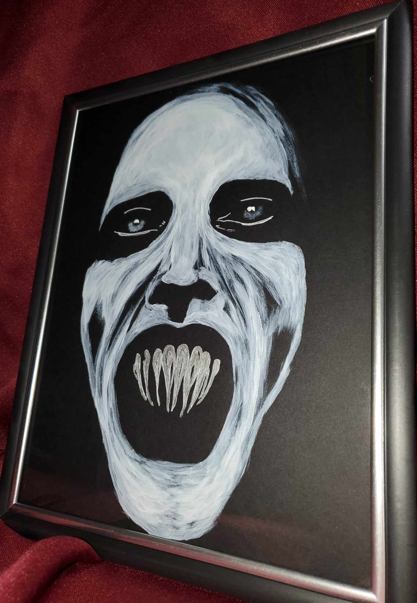 marilyn manson lily white painting Original painting of Marilyn Manson