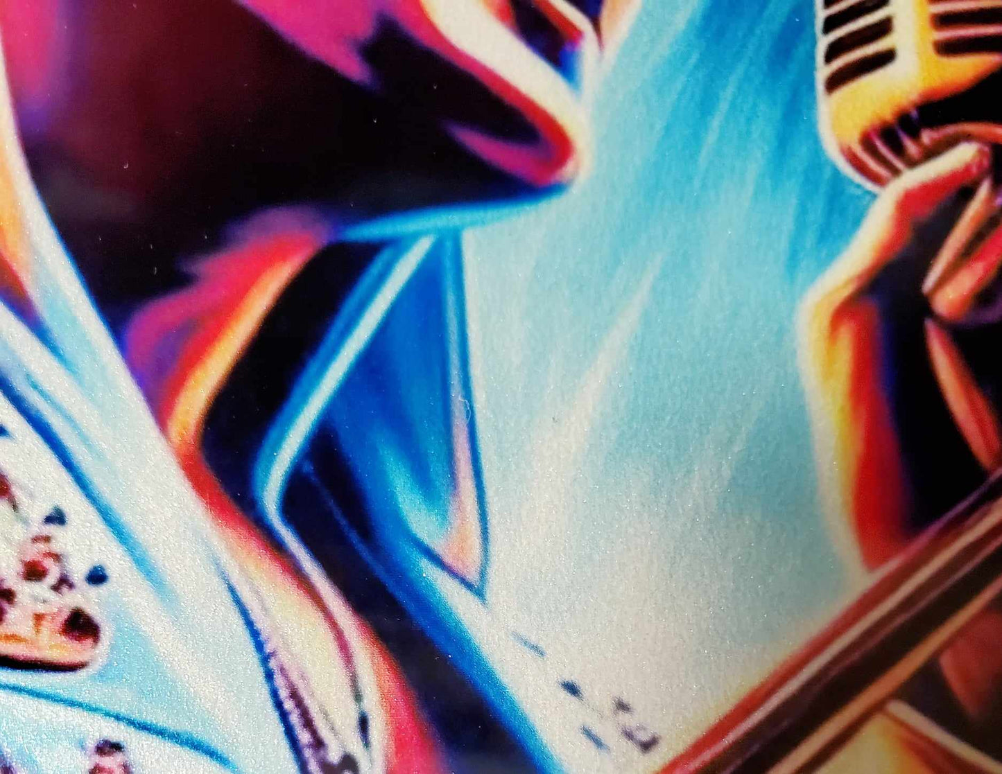 Elvis Presley "On Stage" Glass Art Print