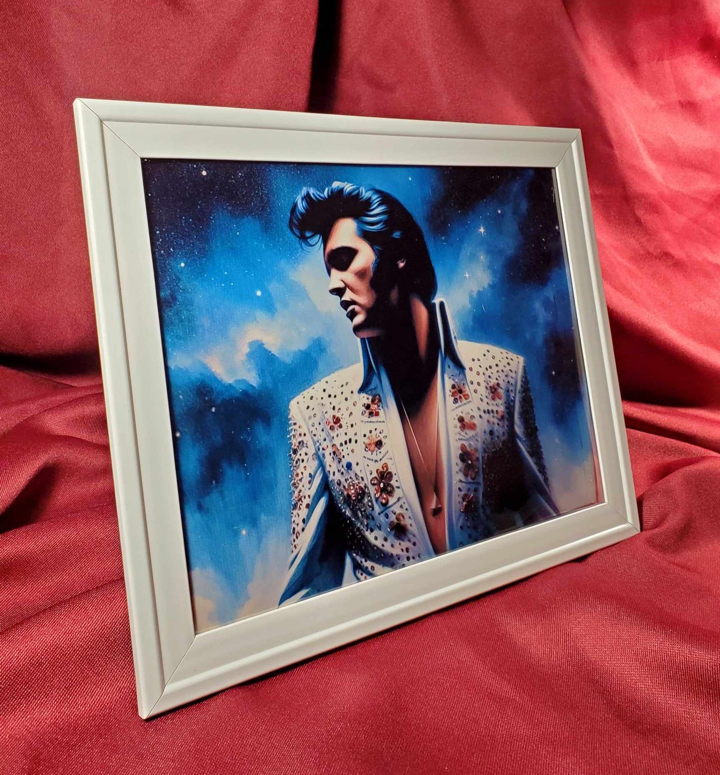 Elvis Presley "Midnight" Glass Print