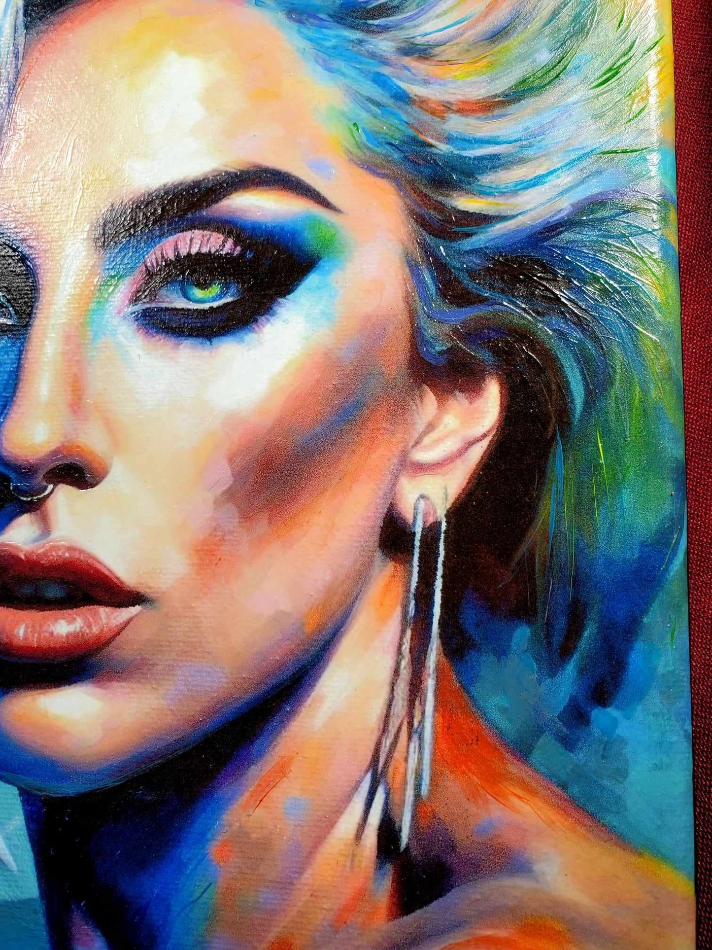 "Spectrum" Original Painting of Lady Gaga