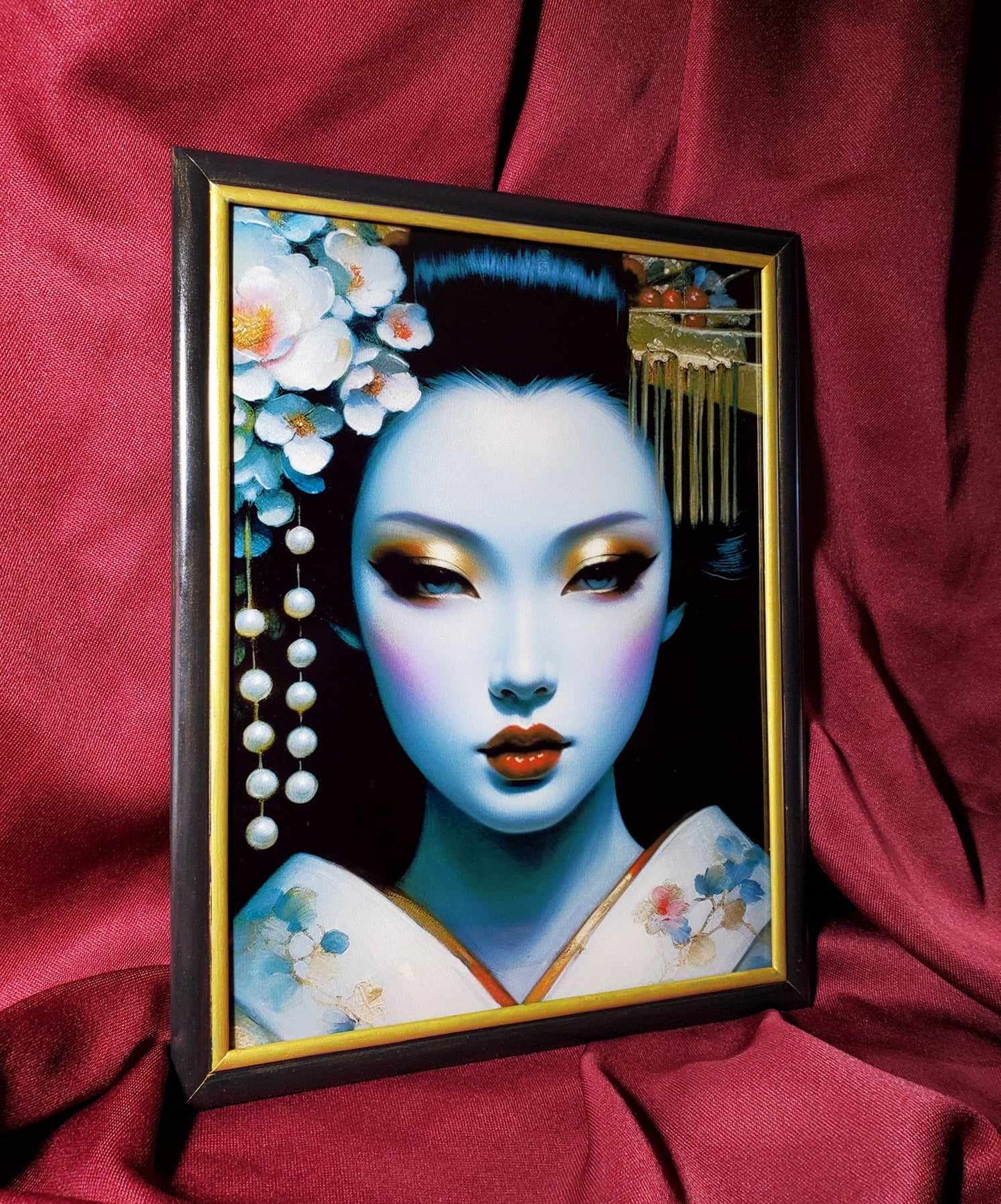 "Geisha Mae" Original Glass Painting