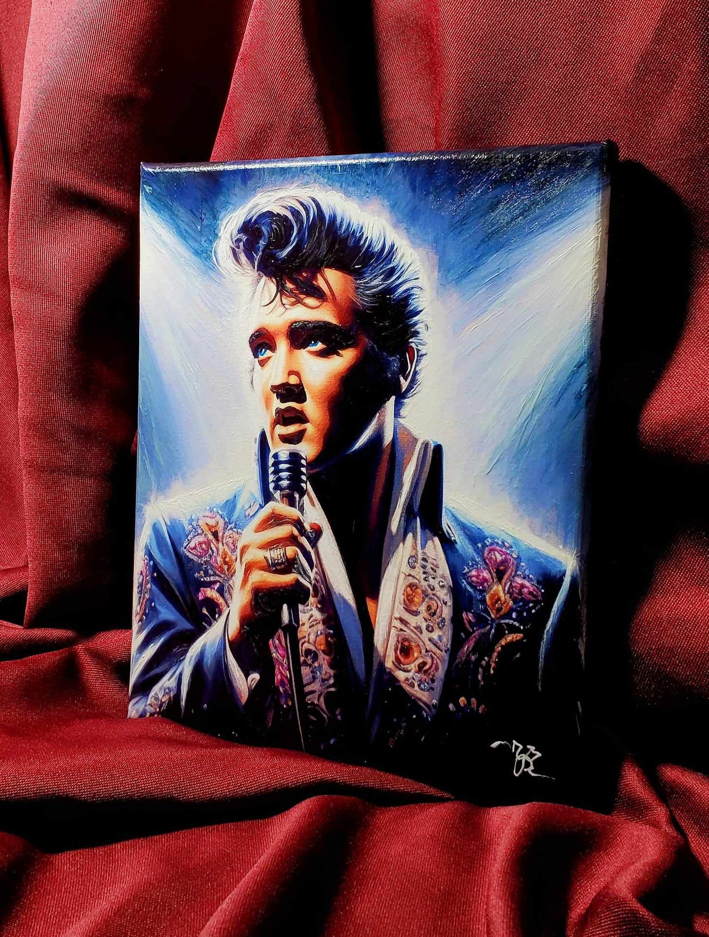 "Memphis Light" Original Painting of Elvis Presley