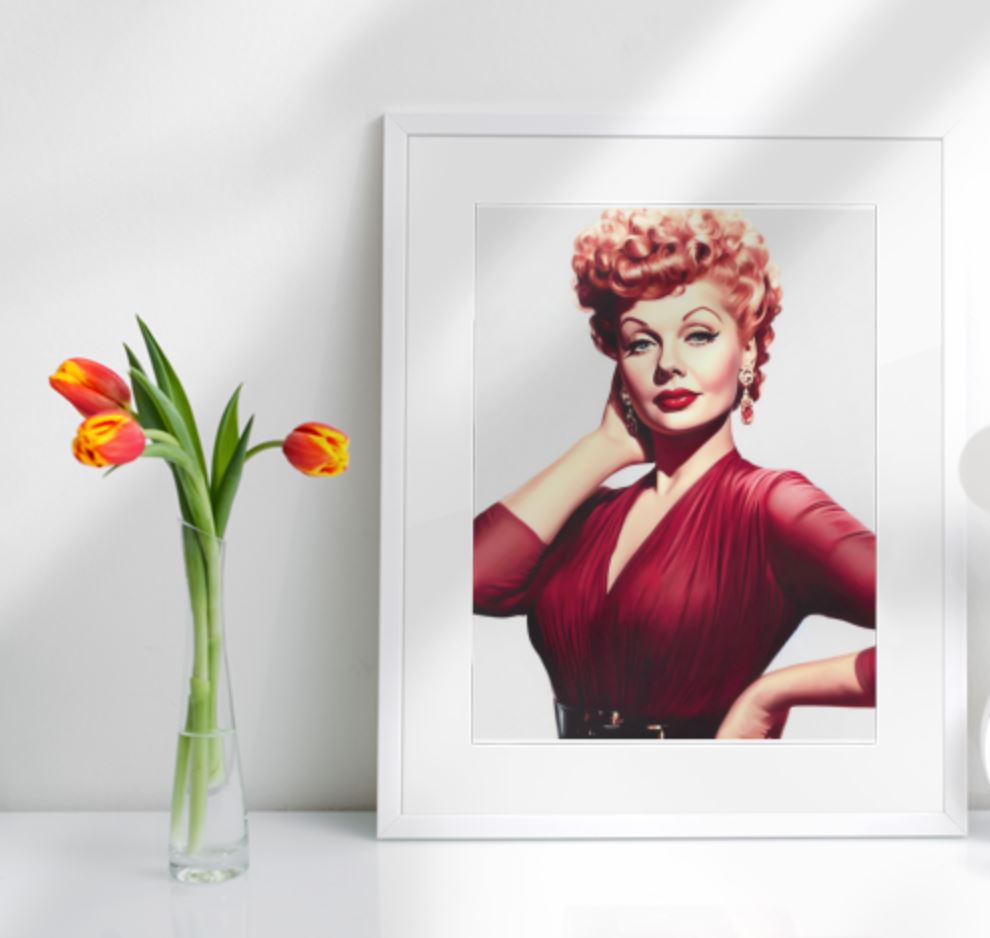 Lucille Ball "Lucy in Red"