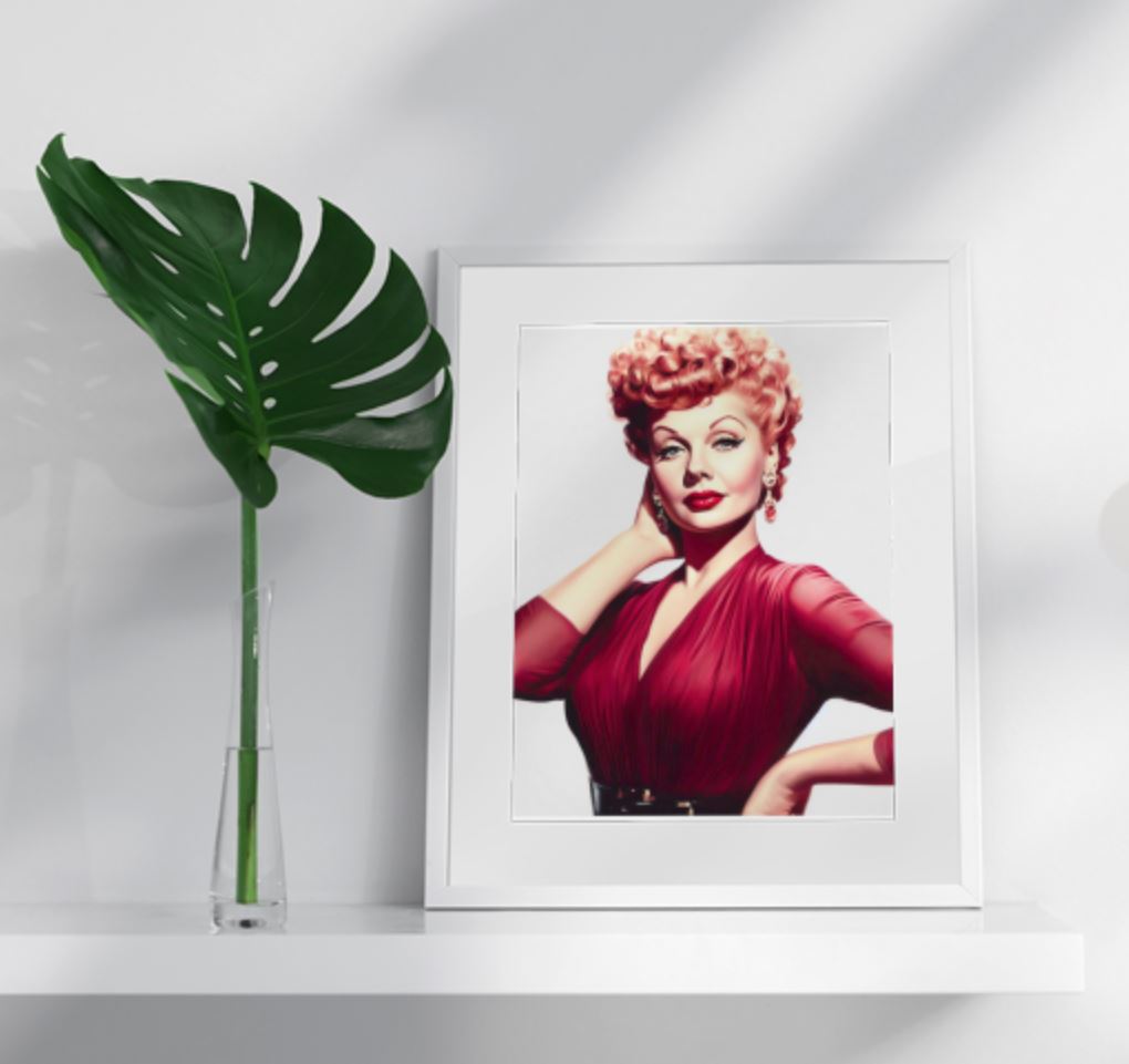 Lucille Ball "Lucy in Red"