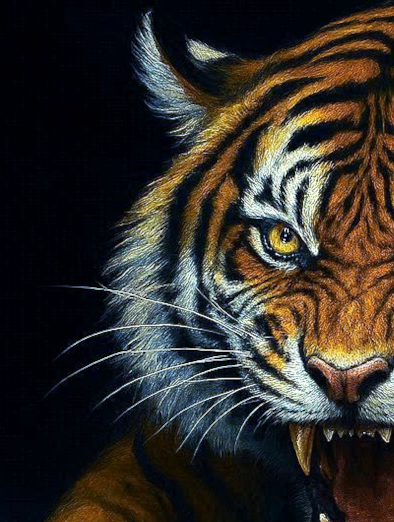 LSU Tiger Stadium Art Print "Death Valley Noir"